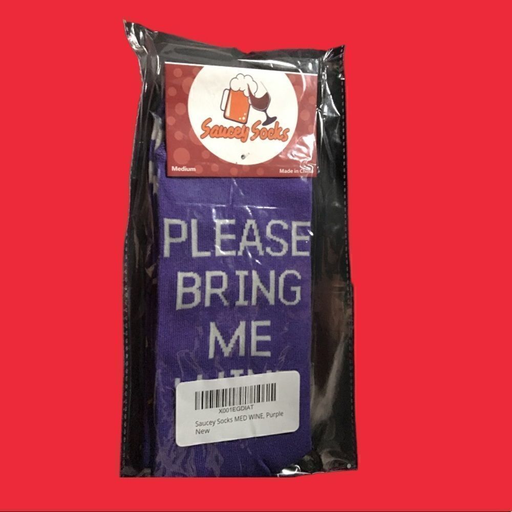 “Please Bring Me Wine” Saucey Socks 🧦!
